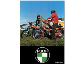 Plakat PUCH MS50 'Super' og Monza